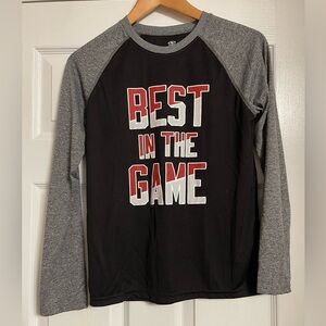 Athletic Works Black & Gray Performance Active Tee